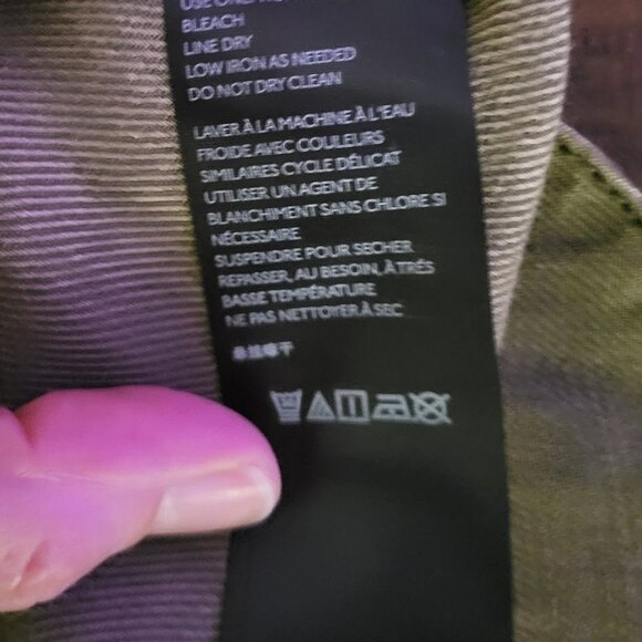 Anthropologie Pilcro Drawstring/Utility Mini Skirt - Olive Green - S - Picture 9 of 9